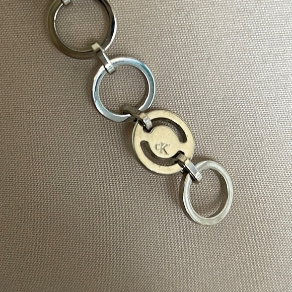 CK Calvin Klein Silver chain belt, adjustable 38 inches - Picture 8 of 17